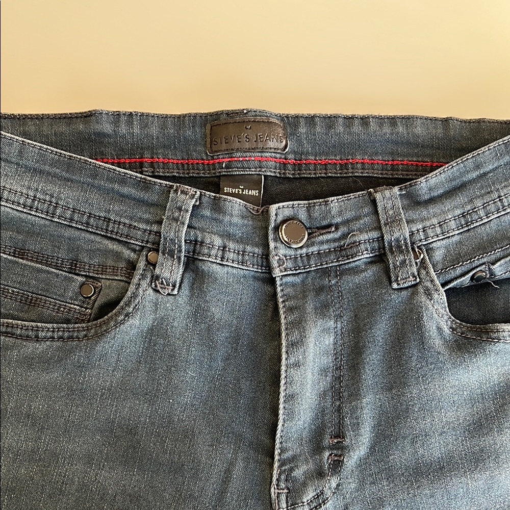 Blue Slim Straight Jeans